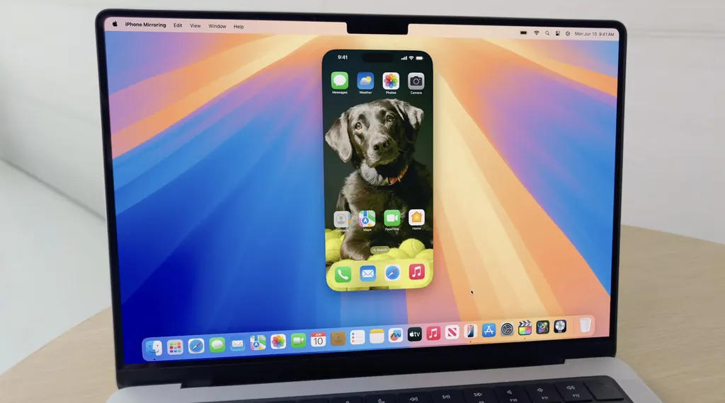 macOS SequoiaでのiPhoneミラーリング