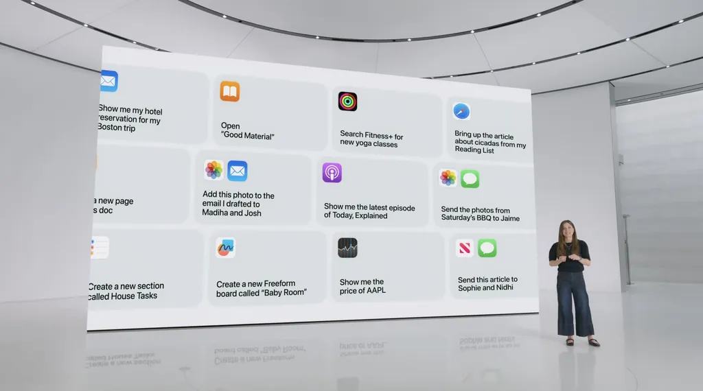 Siri iOS 18 アプリ内アクション Apple Intelligenceの