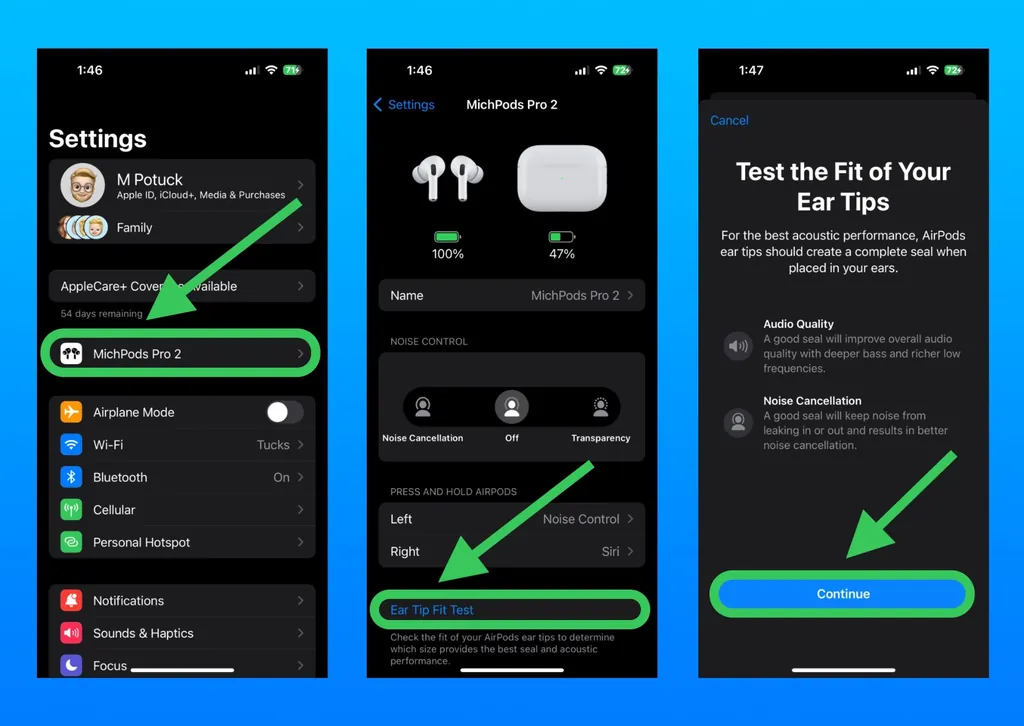 AirPods Proのイヤーチップの交換方法とフィットテスト